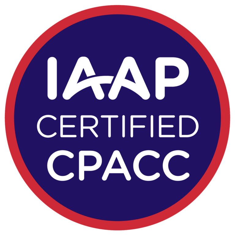 IAAP Certified CPACC badge